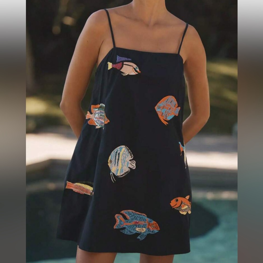 Colorful Fish Patterned Dress